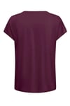 Onlhannah Regular Fit Bisiklet Yaka Basic Kadın T Shirt 15371576 VİŞNE