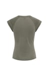 Onlhannah Slim Fit Bisiklet Yaka Kadın T Shirt 15375055 YEŞİL