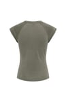 Onlhannah Slim Fit Bisiklet Yaka Kadın T Shirt 15375055 YEŞİL