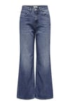 Onlhope Pamuklu Wide Leg Fit Yüksek Bel Jeans Kadın Kot Pantolon 15264080 MAVİ
