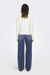 Onlhope Pamuklu Wide Leg Fit Yüksek Bel Jeans Kadın Kot Pantolon 15264080 MAVİ