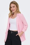 Onlita Regular Fit Kruvaze Yaka Blazer Kadın Ceket 15370275 PEMBE