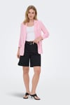 Onlita Regular Fit Kruvaze Yaka Blazer Kadın Ceket 15370275 PEMBE