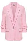 Onlita Regular Fit Kruvaze Yaka Blazer Kadın Ceket 15370275 PEMBE