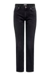 Onljacı Regular Fit Boru Paça Jeans Kadın Kot Pantolon 15301779 SİYAH