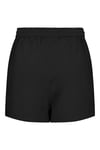 Onljakiri Keten Karışımlı Comfort Fit Belden Bağlamalı Kadın Short 15346498 SİYAH