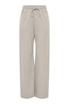 Onljany Regular Fit Yüksek Bel Geniş Paça Kadın Pantolon 15294429 KREM