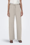 Onljany Regular Fit Yüksek Bel Geniş Paça Kadın Pantolon 15294429 KREM