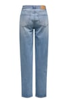 Onljuıcy Streç Pamuklu Mom Fit Yüksek Bel Bol Paça Jeans Kadın Kot Pantolon 15341427 AÇIK MAVİ