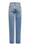 Onljuıcy Streç Pamuklu Mom Fit Yüksek Bel Bol Paça Jeans Kadın Kot Pantolon 15341427 AÇIK MAVİ