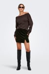 Onlkatia Regular Fit Kayık Yaka Kadın Kazak 15374823 KAHVE