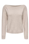 Onlkatia Regular Fit Kayık Yaka Kadın Kazak 15374823 BEJ