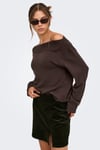 Onlkatia Regular Fit Kayık Yaka Kadın Kazak 15374823 KAHVE