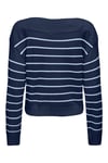 Onlkatia Regular Fit Kayık Yaka Kadın Kazak 15374823 LACİVERT-MAVİ