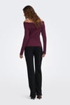 Onlkatia Regular Fit Madonna Yaka Kadın Kazak 15311830 BORDO