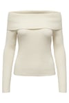 Onlkatia Regular Fit Madonna Yaka Kadın Kazak 15311830 KREM