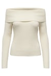 Onlkatia Regular Fit Madonna Yaka Kadın Kazak 15311830 KREM