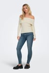 Onlkatia Regular Fit Madonna Yaka Kadın Kazak 15311830 KREM