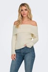 Onlkatia Regular Fit Madonna Yaka Kadın Kazak 15311830 KREM