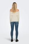 Onlkatia Regular Fit Madonna Yaka Kadın Kazak 15311830 KREM