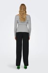 Onlkatia Regular Fit Madonna Yaka Kadın Kazak 15311830 GRİ