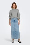 Onlkatia Regular Fit Yarım Balıkçı Yaka Örme Kadın Kazak 15324678 GRİ