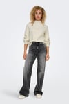 Onlkatia Regular Fit Yarım Balıkçı Yaka Örme Kadın Kazak 15324678 KREM