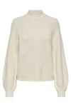 Onlkatia Regular Fit Yarım Balıkçı Yaka Örme Kadın Kazak 15324678 KREM