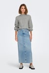 Onlkatia Regular Fit Yarım Balıkçı Yaka Örme Kadın Kazak 15324678 GRİ
