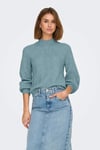 Onlkatia Regular Fit Yarım Balıkçı Yaka Örme Kadın Kazak 15324678 MİNT