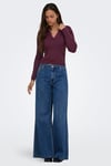 Onlkaya Regular Fit Kadın Polo Yaka T Shirt 15344841 BORDO