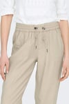 Onlkelda Regular Fit Normal Bel Lastikli Paça Cepli Jogger Kadın Pantolon 15203946 BEJ