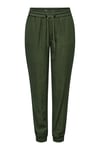 Onlkelda Regular Fit Normal Bel Lastikli Paça Cepli Jogger Kadın Pantolon 15203946 HAKİ