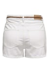 Onlkelly % 100 Pamuk Regular Fit Yüksek Bel Kot Kadın Short 15221469 EKRU