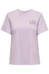 Onllotta Pamuklu Regular Fit Kadın T Shirt 15339251 LEYLAK