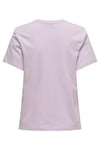 Onllotta Pamuklu Regular Fit Kadın T Shirt 15339251 LEYLAK