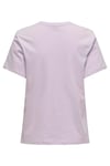 Onllotta Pamuklu Regular Fit Kadın T Shirt 15339251 LEYLAK