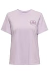 Onllotta Pamuklu Regular Fit Kadın T Shirt 15339251 LEYLAK