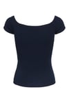 Onlluca Regular Fit Madonna Yaka Kadın T Shirt 15369909 LACİVERT