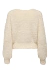 Onllulu Regular Fit Bisiklet Yaka Örme Kadın Kazak 15350651 KREM