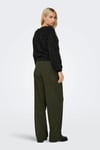 Onllulu Regular Fit Bisiklet Yaka Örme Kadın Kazak 15350650 SİYAH