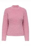 Onllulu Regular Fit Bisiklet Yaka Örme Kadın Kazak 15350651 Şeker Pembe