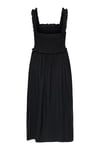 Onllumira Regular Fit Kare Yaka Askılı Maxi Kadın Elbise 15382450 SİYAH