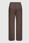 Onlmadeli Regular Fit Yüksek Bel Bağlamalı Kadın Pantolon 15371523 KAHVE