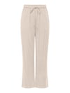 Onlmadeli Regular Fit Yüksek Bel Bağlamalı Kadın Pantolon 15371523 TAŞ