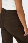 Onlmadison Pamuklu Yüksek Bel Geniş Paça Jeans Kadın Kot Pantolon 15371660 KOYU KAHVE