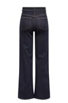 Onlmadison Yüksek Bel Geniş Paça Jeans Kadın Kot Pantolon 15352206 KOYU LACIVERT