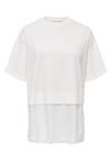 Onlmexa Pamuklu Regular Fit Dantel Detaylı Kadın T Shirt 15382176 EKRU