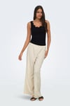 Onlmıka Loose Fit Yüksek Bel Kadın Pantolon 15375289 BEJ
