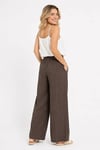 Onlmıka Loose Fit Yüksek Bel Kadın Pantolon 15375289 KAHVE